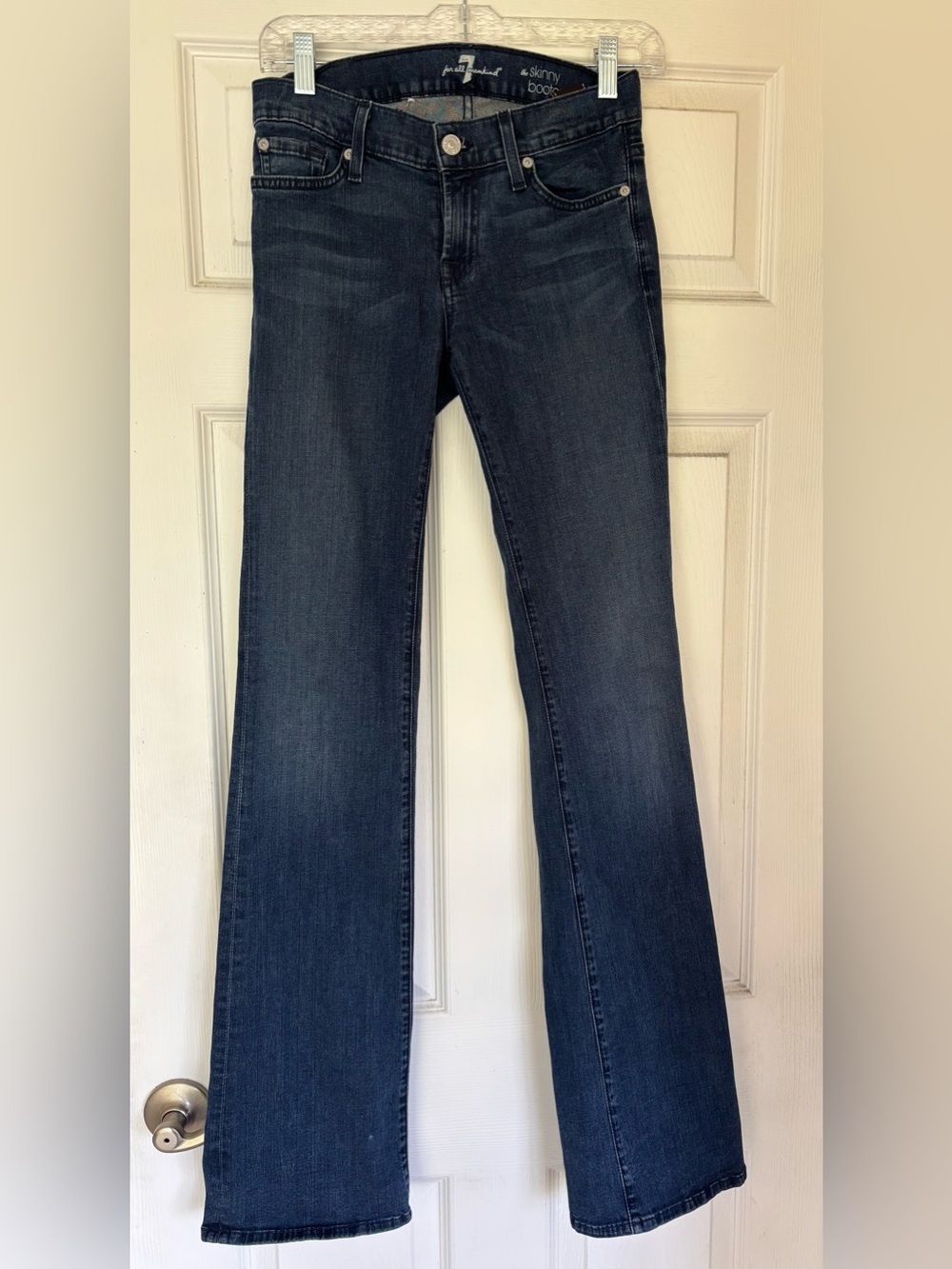 7 For All Mankind Dark Indigo Flare Jeans